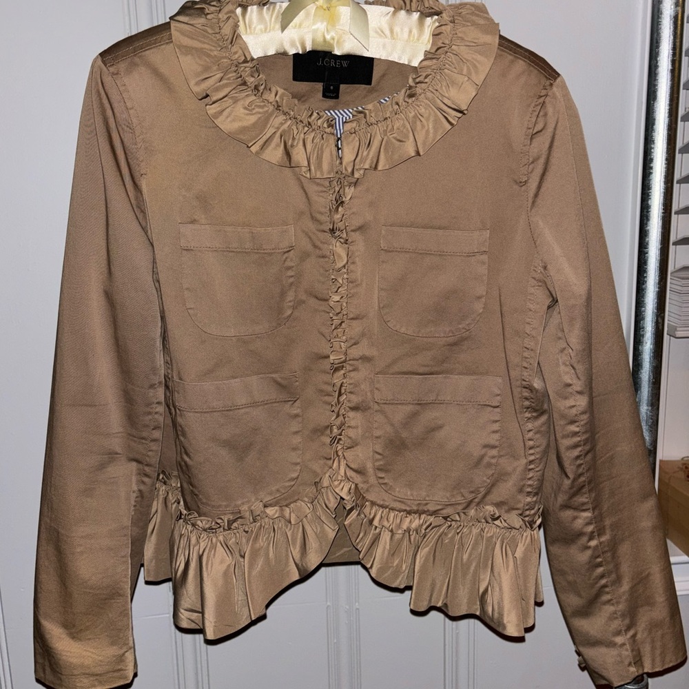 J.crew Chino Ruffle Jacket - Picture 4 of 9